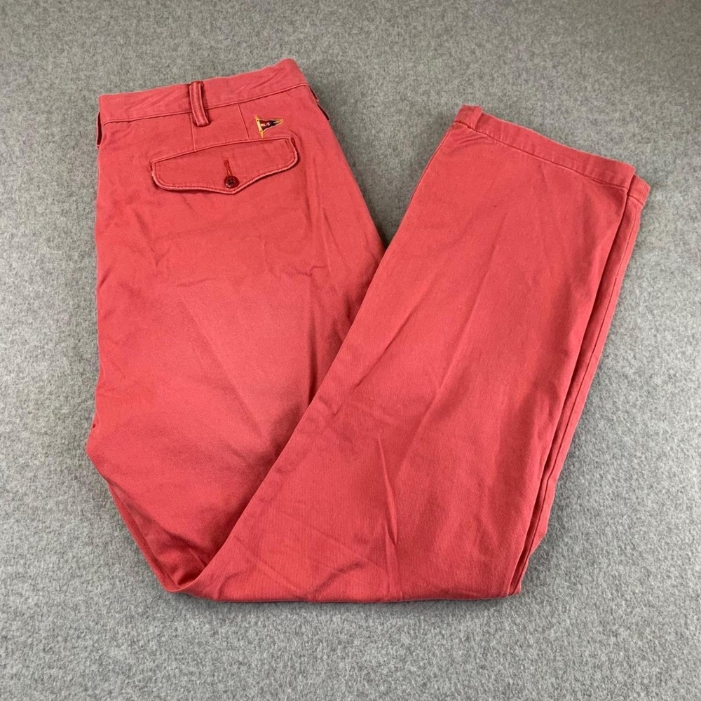 Polo Ralph Lauren Chinos Mens 40 Red Slim GI Fit Nautical Cotton Twill Pants